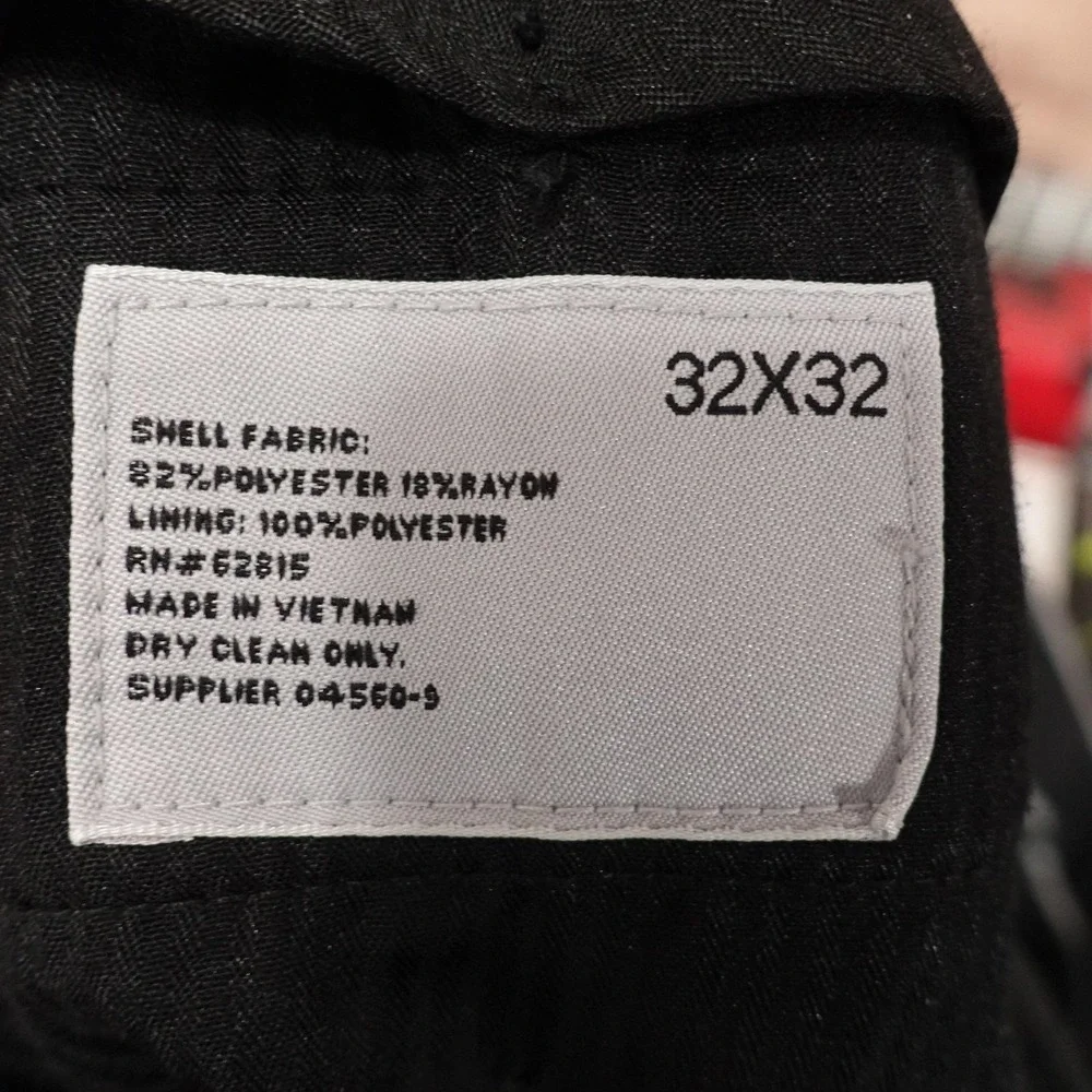 J Ferrar Dress Pants Mens 32x32 Gray Slim Fit Flat Front Business Formal